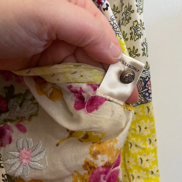 Aratta Silent Journey Dream Embroidered Button Down Shirt - Small - Picture 11 of 13